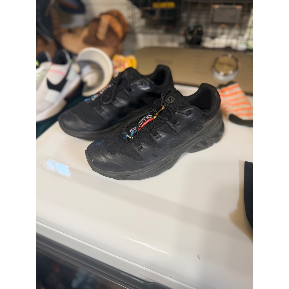 Salomon XT-6 Trail Running Shoes Mens 7 Black Good Condition Gorpcore Techwear